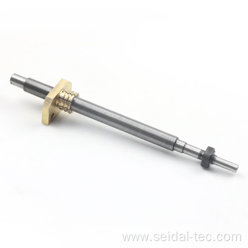 Metric thread M12x0.5 lead screw brass nut